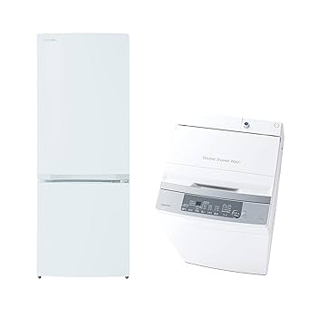 Amazon | TOSHIBA(東芝)【2点セット】冷蔵庫 153L+洗濯機 7kg GR